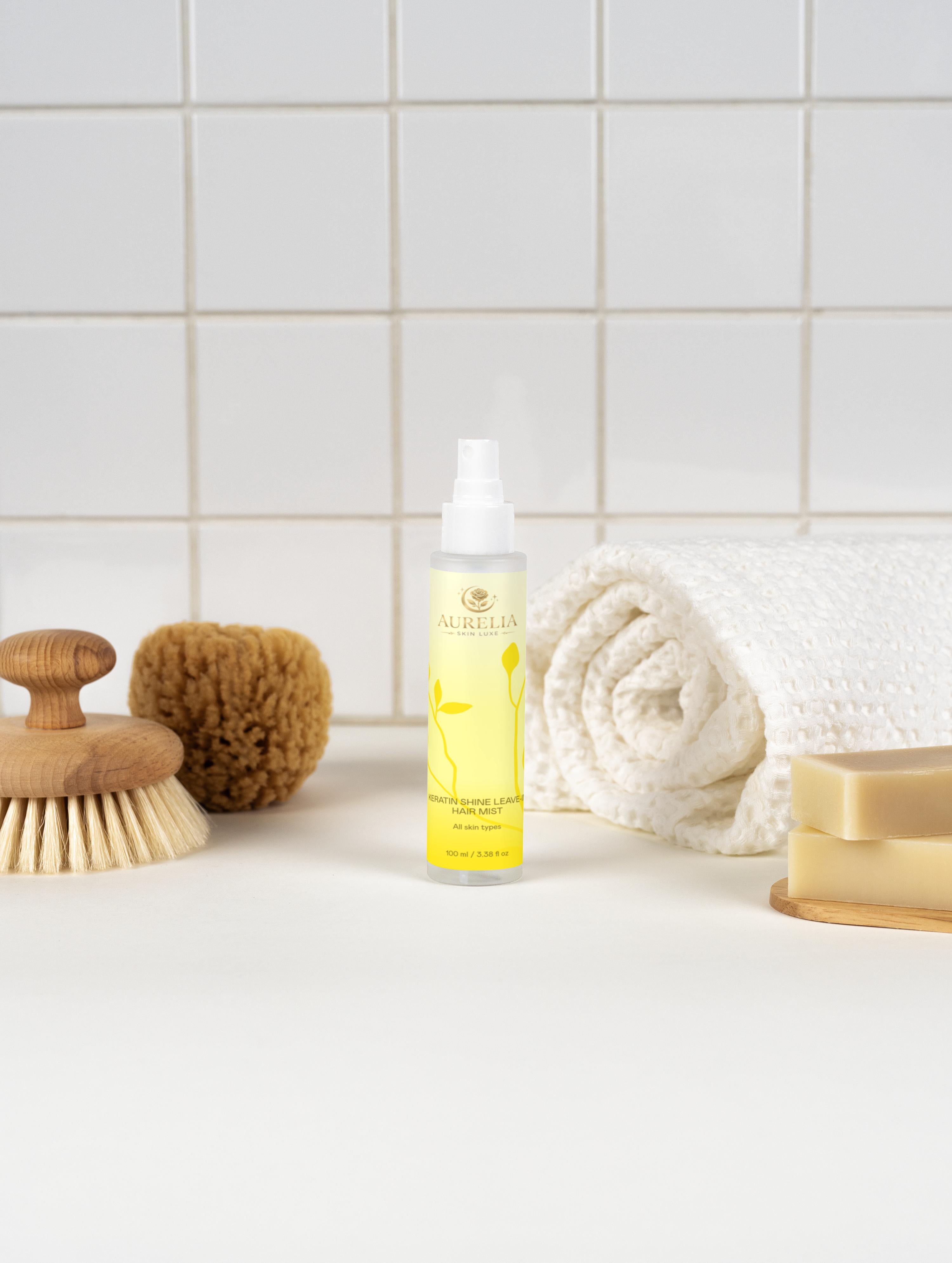 Keratin Shine Leave-In Hair Mist - Aurelia Skin Luxe