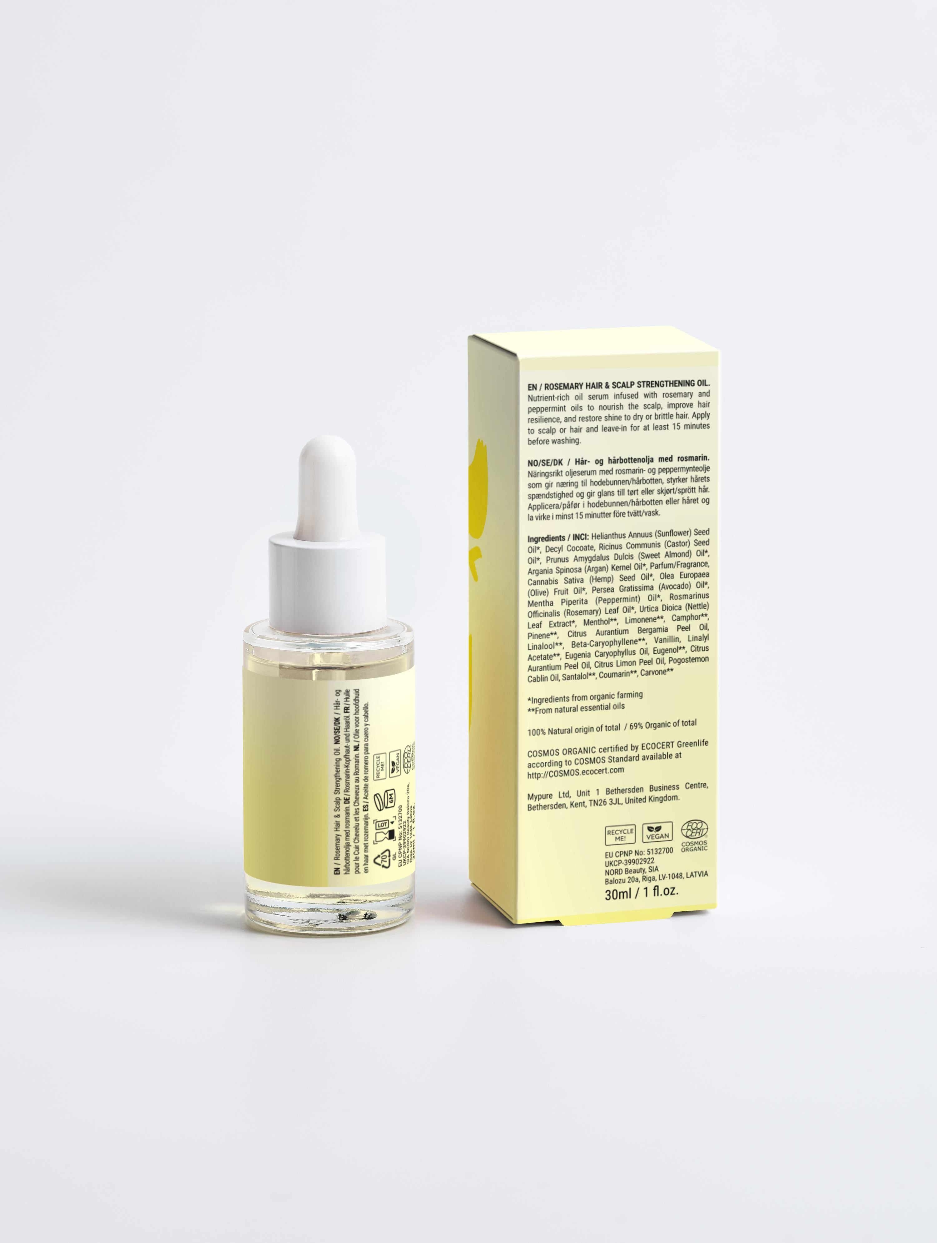 Rosemary Hair & Scalp Strengthening Oil - Aurelia Skin Luxe