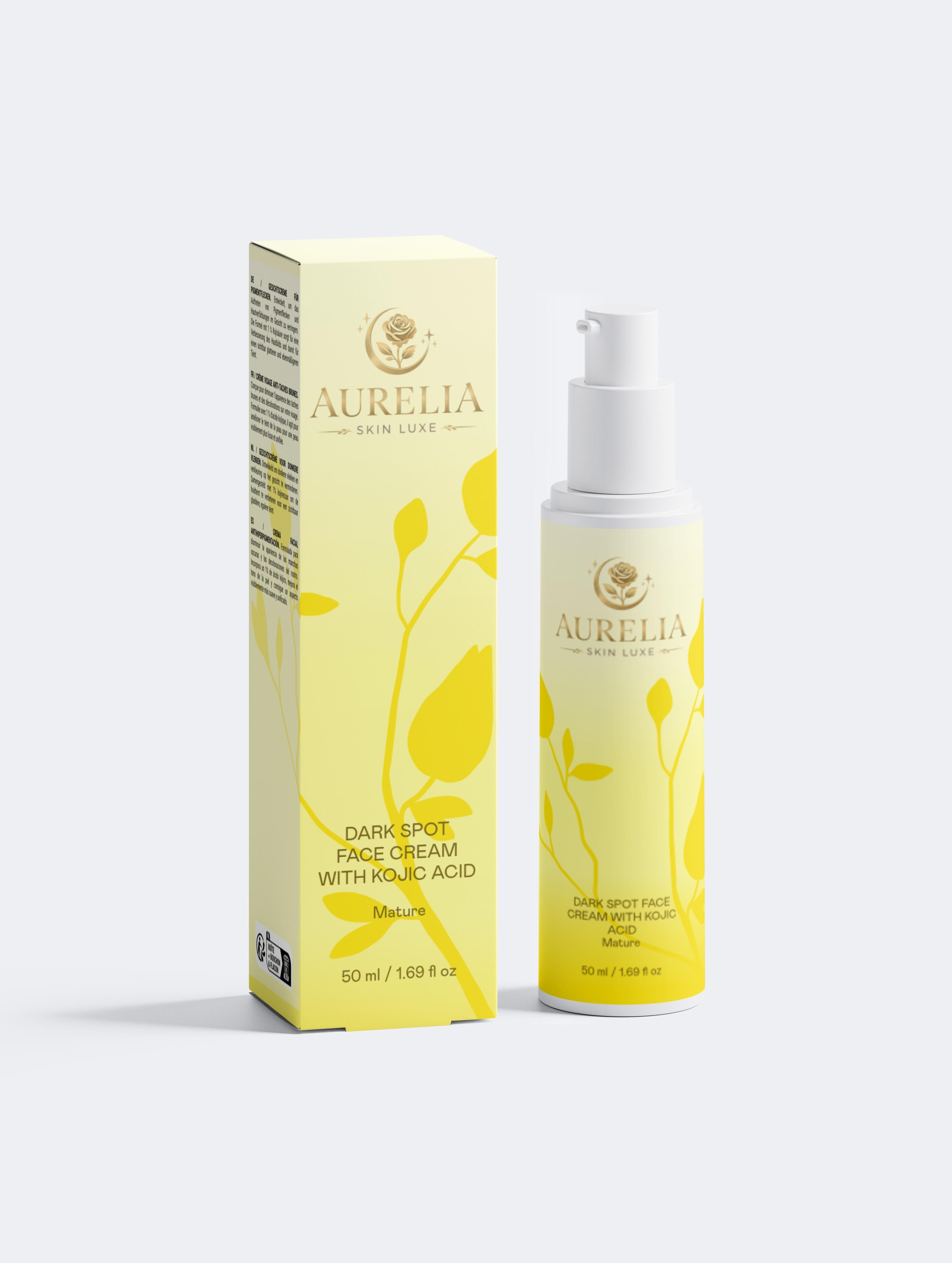 Dark Spot Face Cream with Kojic Acid - Aurelia Skin Luxe