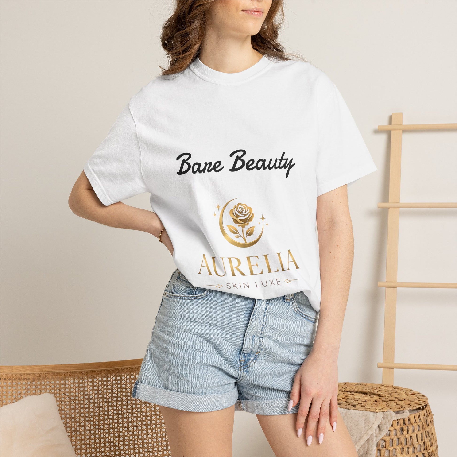 Aurelia Skin Luxe 'Bare Beauty' Logo T‑Shirt