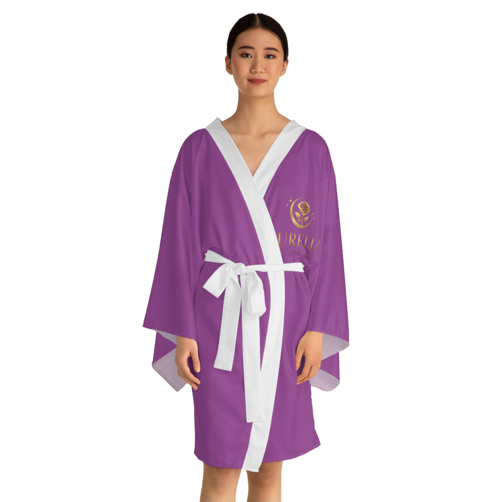 Aurelia Skin Luxe — Gold Crest Kimono Robe