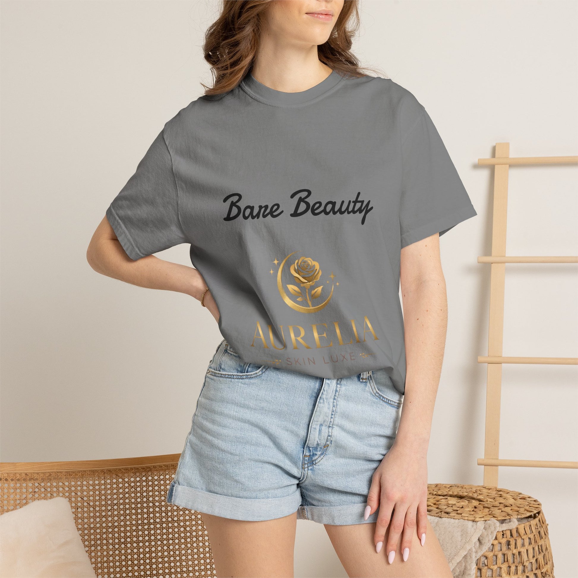 Aurelia Skin Luxe 'Bare Beauty' Logo T‑Shirt