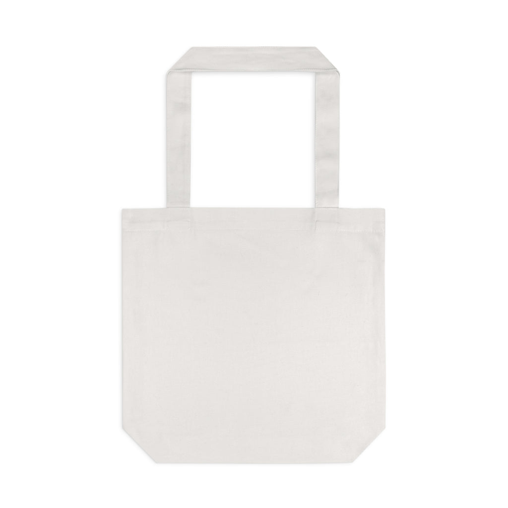 White tote bag on a white background