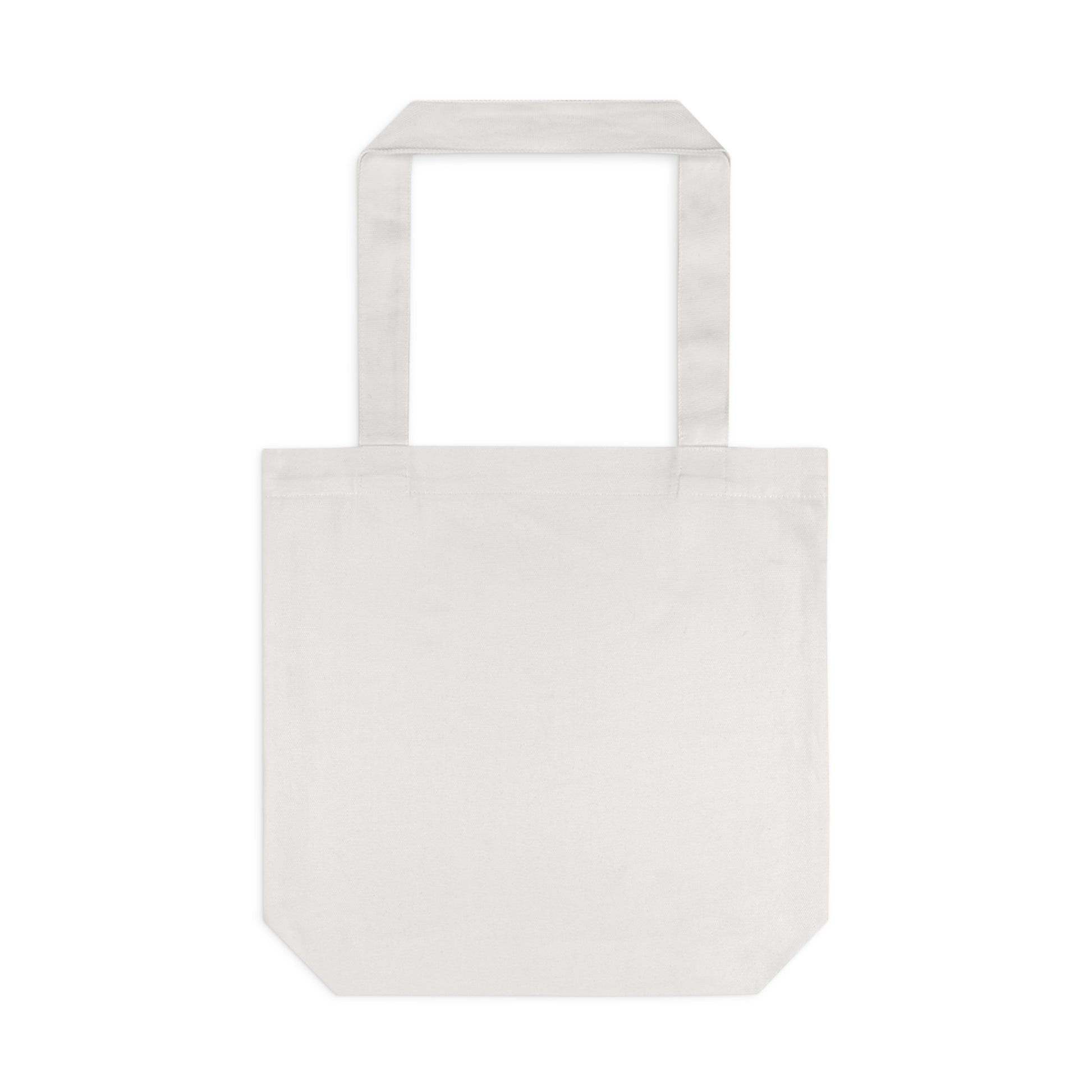 White tote bag on a white background