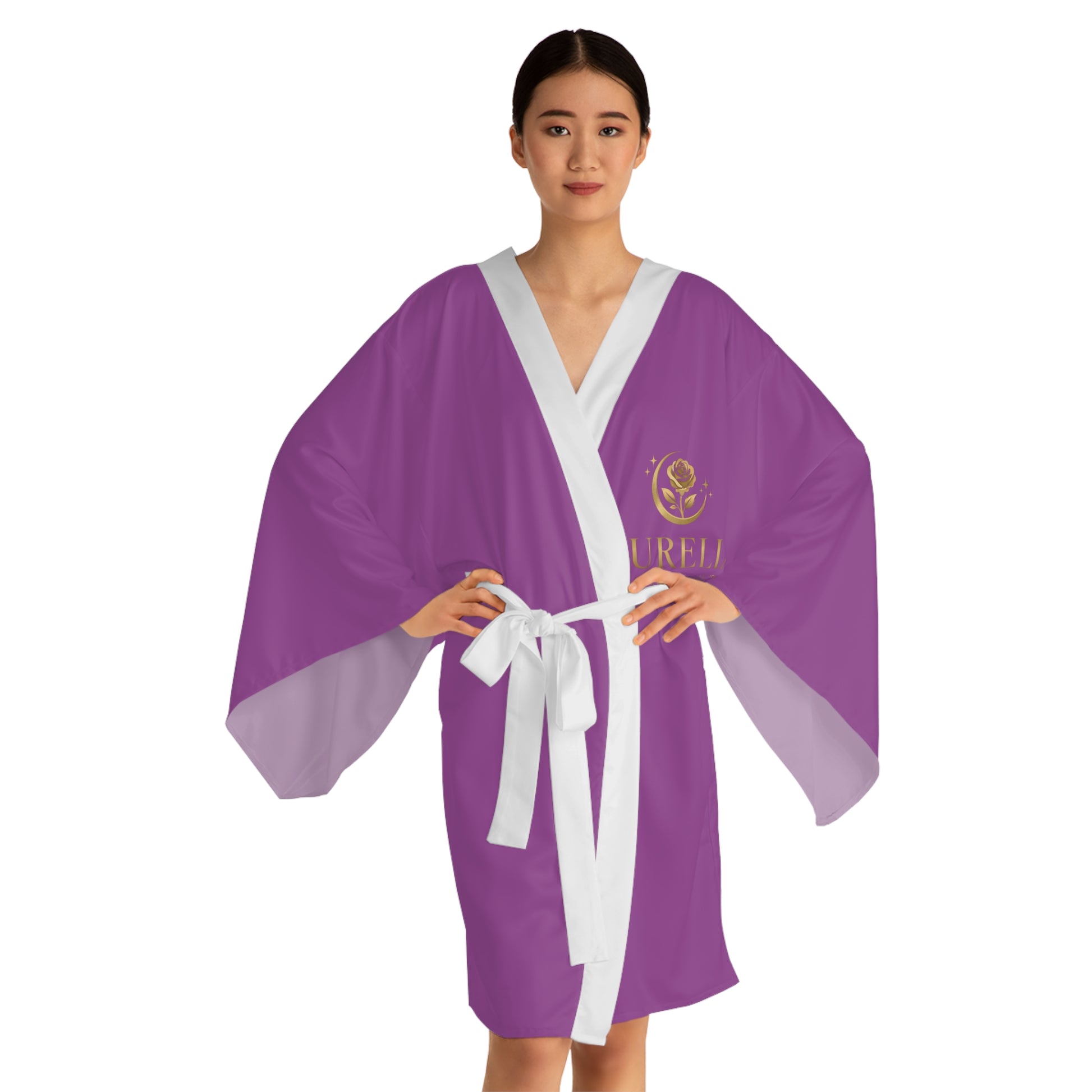 Aurelia Skin Luxe — Gold Crest Kimono Robe