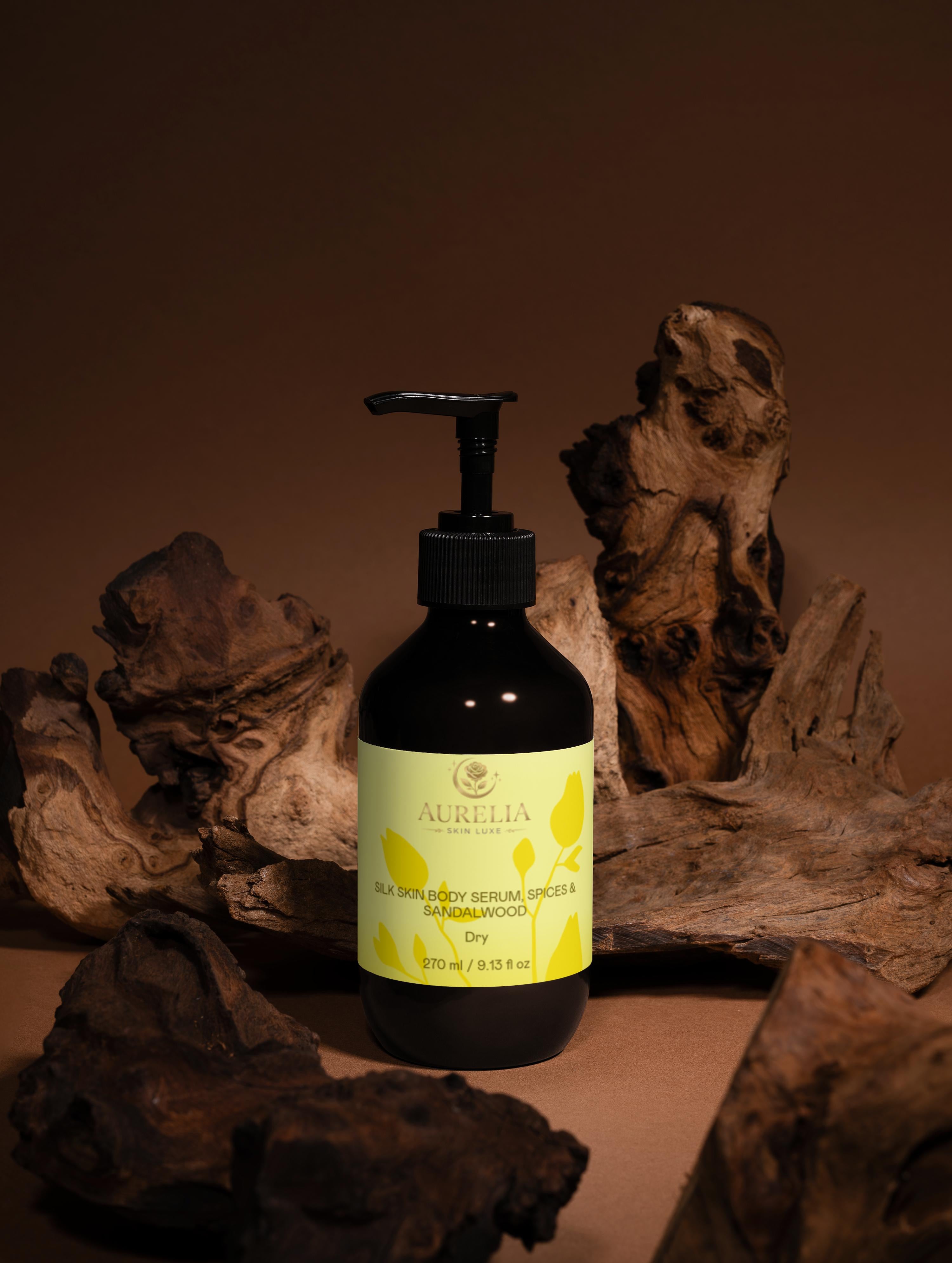 Silk Skin Body Serum, Spices & Sandalwood - Aurelia Skin Luxe