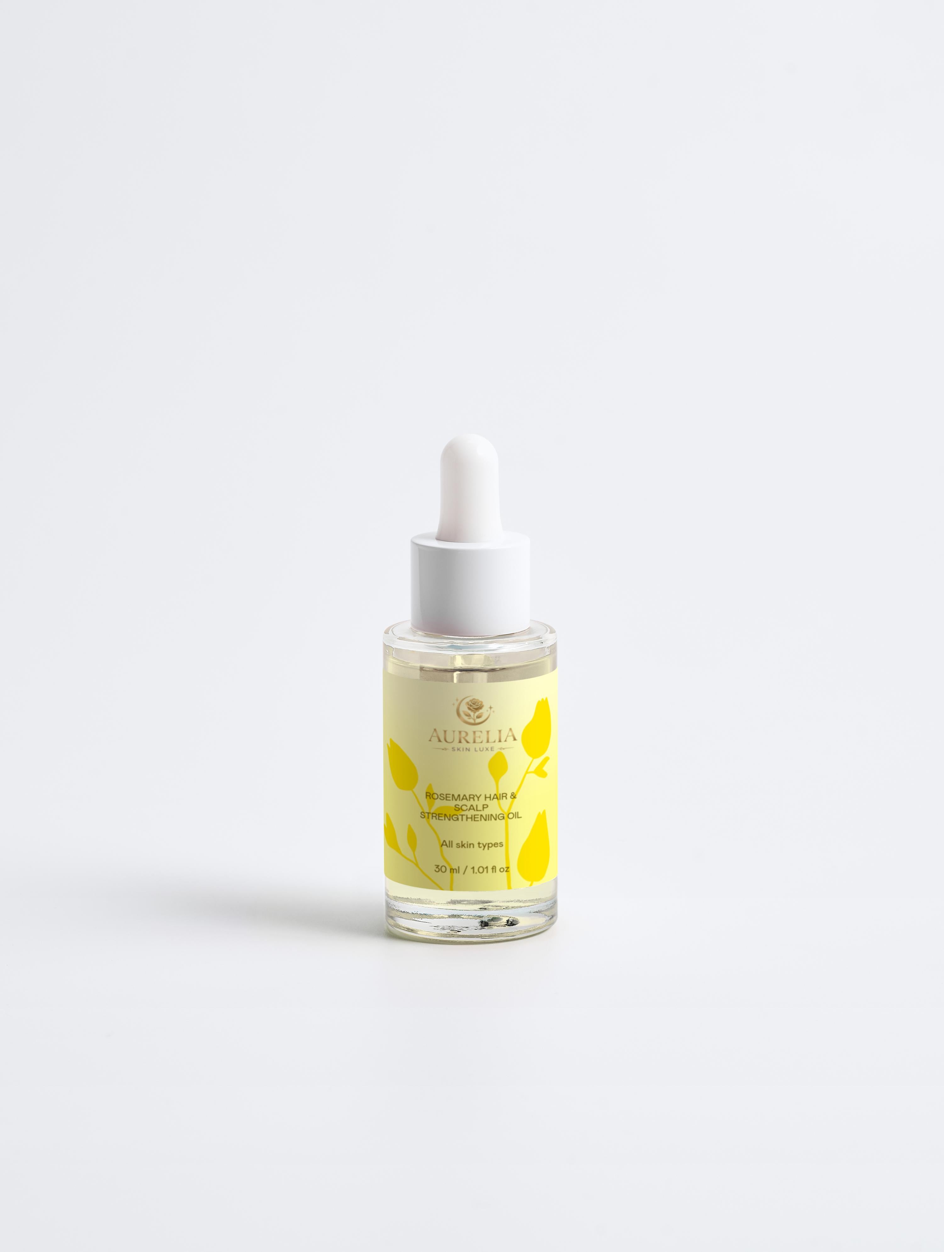 Rosemary Hair & Scalp Strengthening Oil - Aurelia Skin Luxe