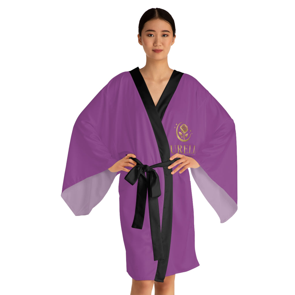 Aurelia Skin Luxe — Gold Crest Kimono Robe