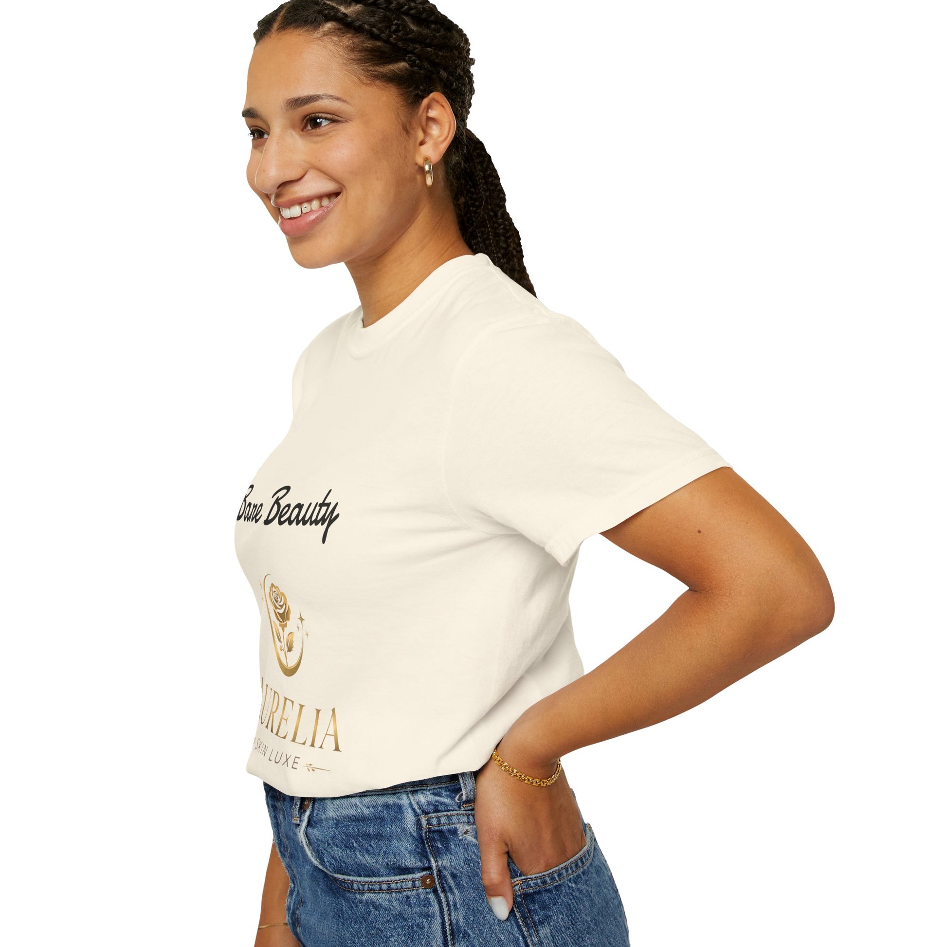 Aurelia Skin Luxe 'Bare Beauty' Logo T‑Shirt