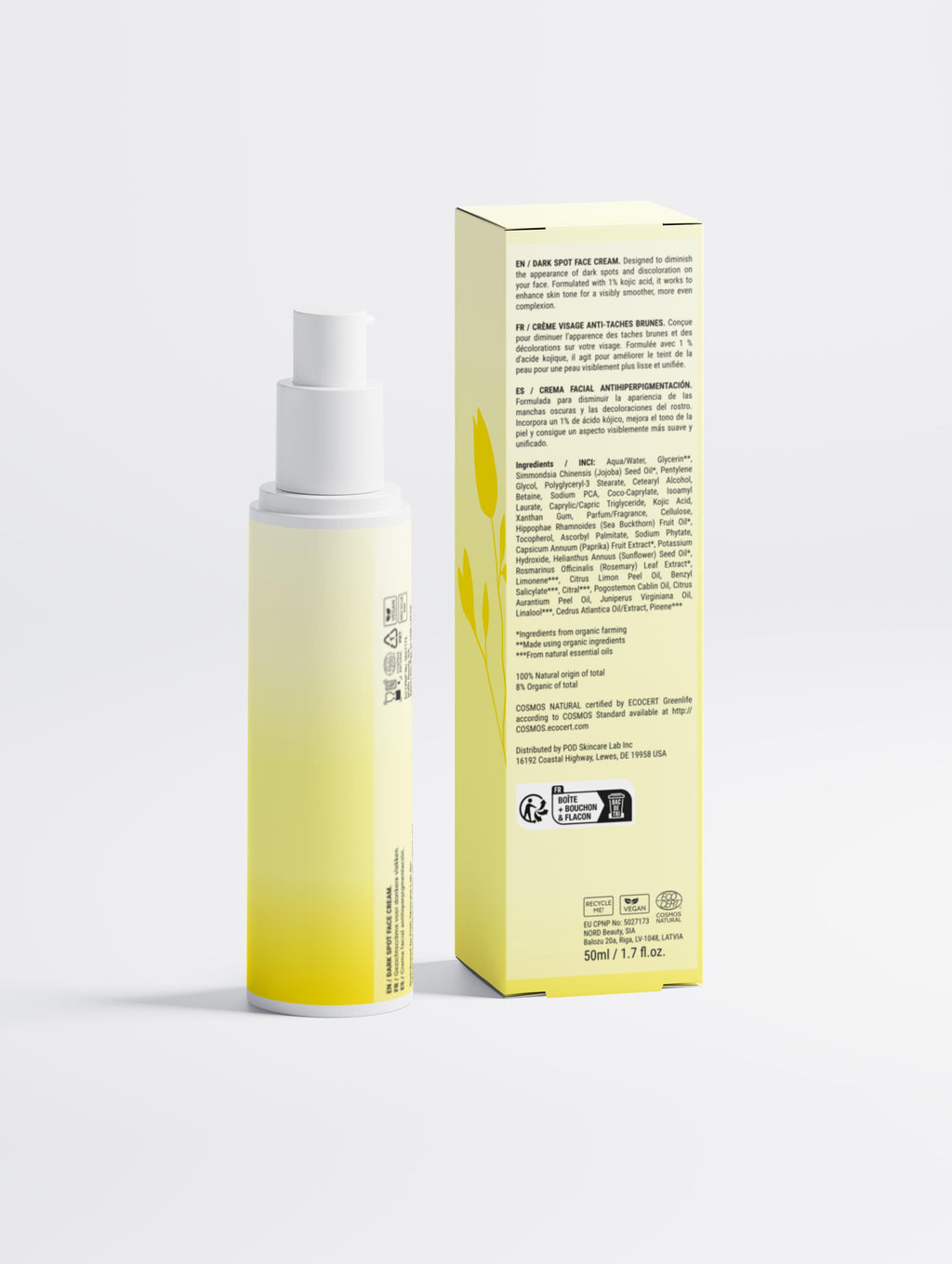 Dark Spot Face Cream with Kojic Acid