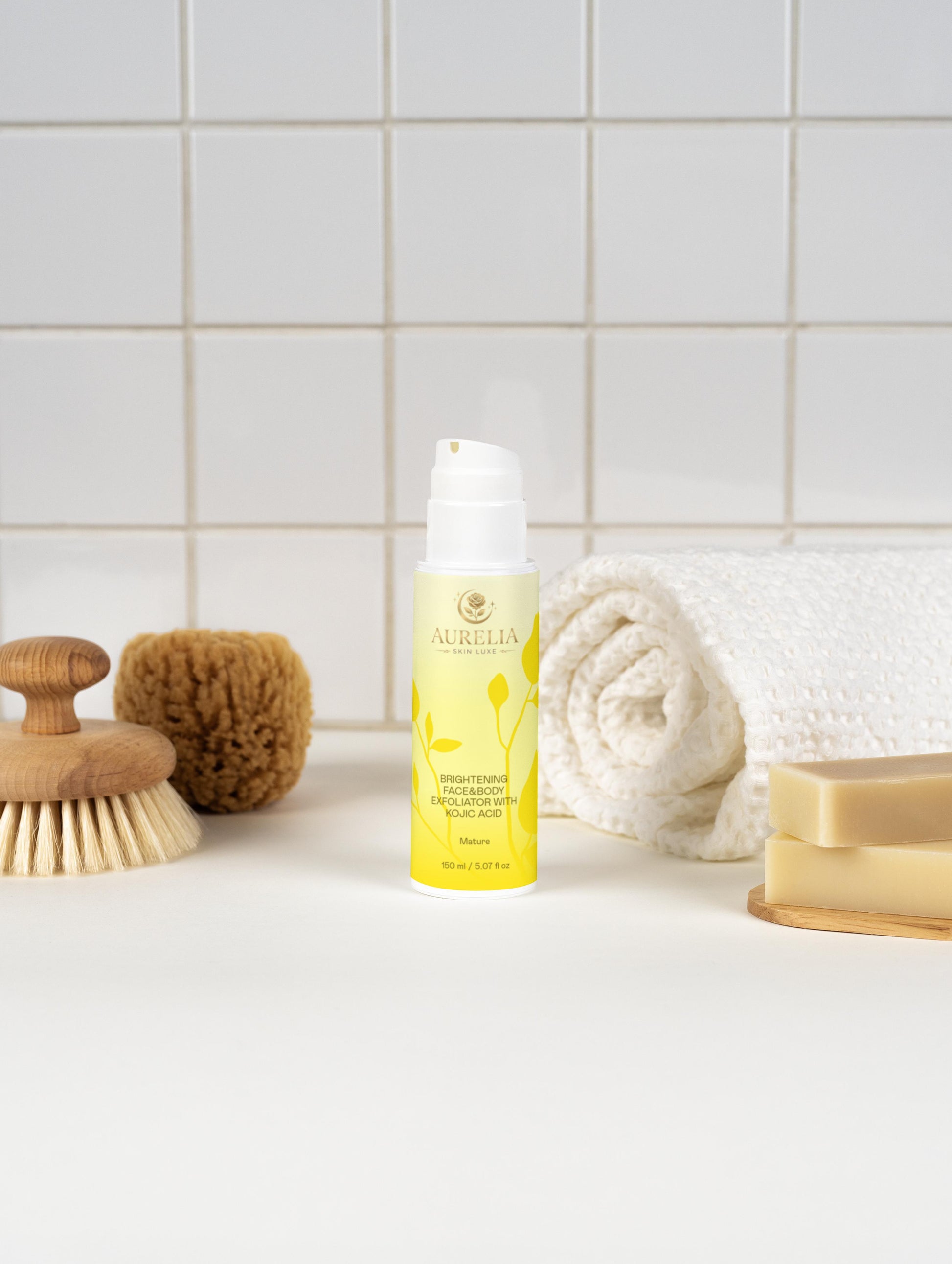 Brightening Face & Body Exfoliator with Kojic Acid