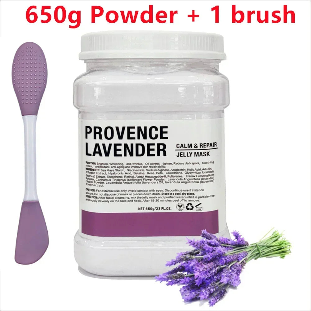 B- lavender Color Chamomile Hyaluronic Acid Jelly Face Mask Powder 650g
