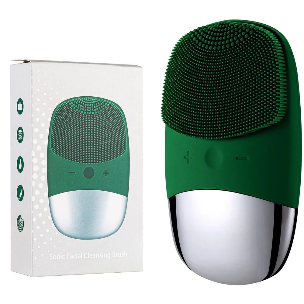 Mini Sonic Electric Facial Cleansing Brush – IPX7 Waterproof, Deep Pore Cleansing & Exfoliating Massager