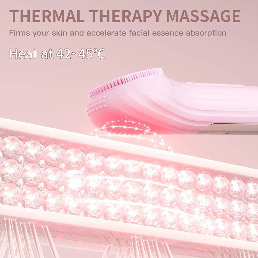 Sonic Silicone Facial Cleansing Brush – Heated IPX7 Design