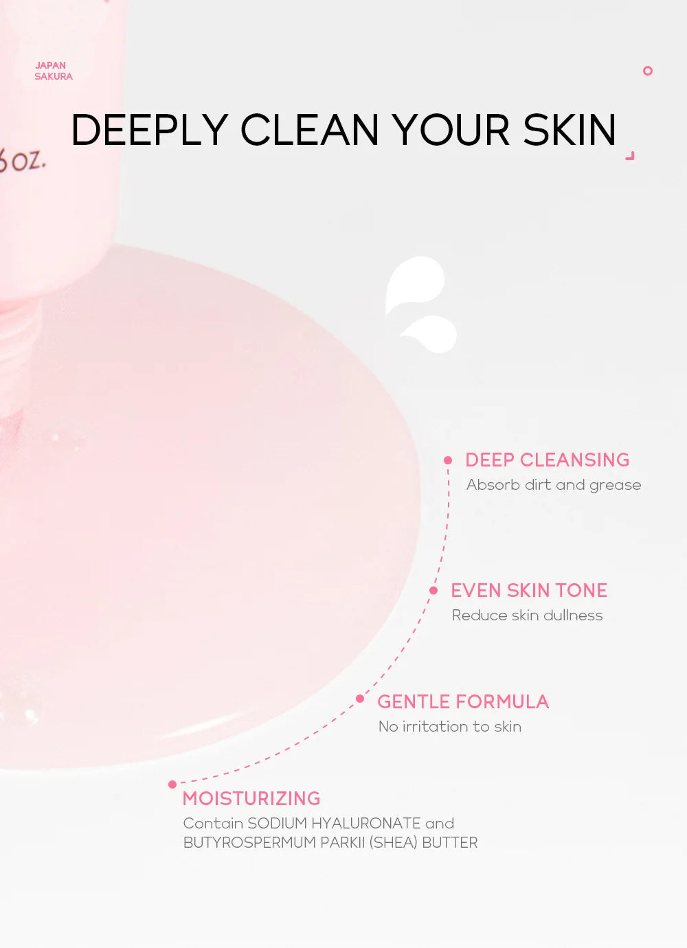 24K Gold & Sakura Peeling Face Mask – Anti-Wrinkle, Blackhead Removal & Brightening, 50g