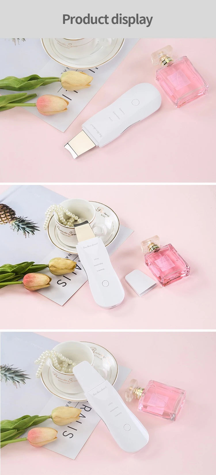 Ultrasonic Skin Scrubber Spatula – Blackhead Removal, Deep Pore Cleansing & Exfoliating Tool