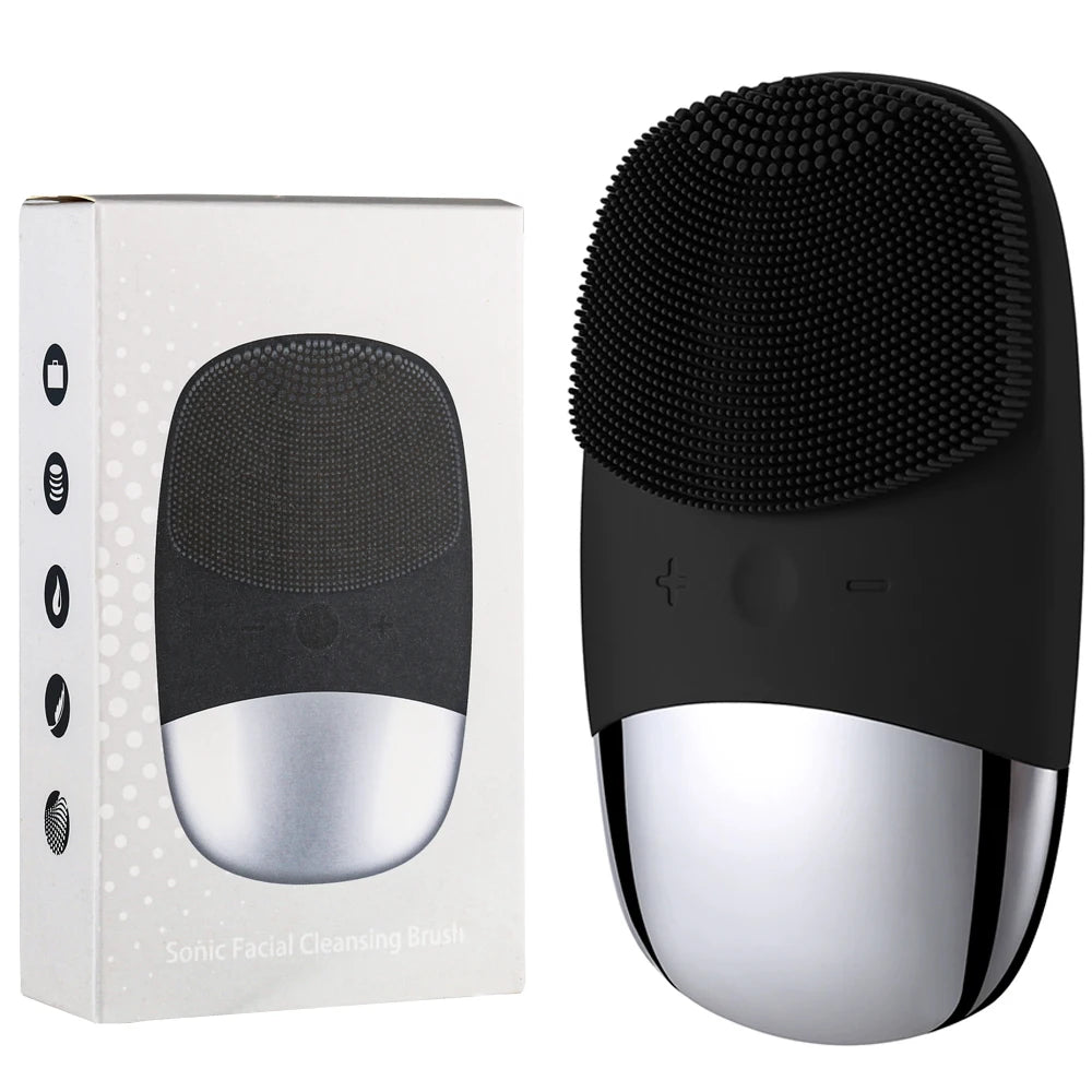 Mini Sonic Electric Facial Cleansing Brush – IPX7 Waterproof, Deep Pore Cleansing & Exfoliating Massager