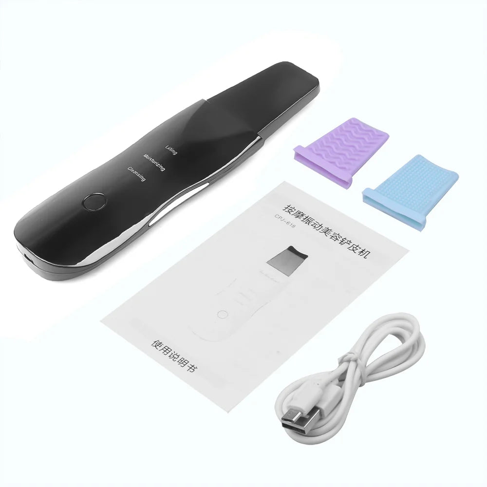 Ultrasonic Skin Scrubber Spatula – Blackhead Removal, Deep Pore Cleansing & Exfoliating Tool