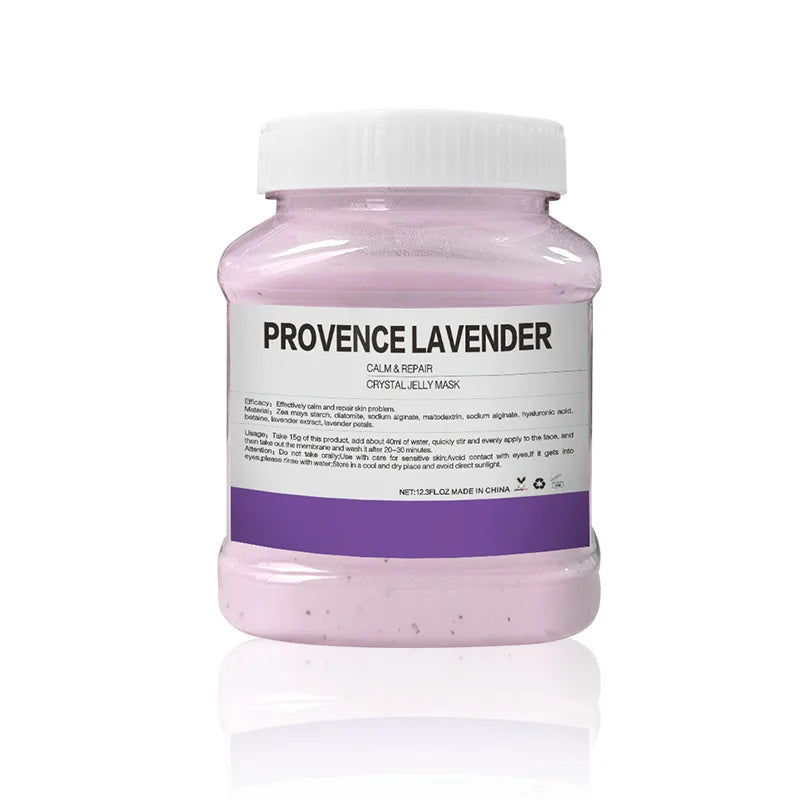 350g-Lavender Color Hydrating 24K Gold Jelly Face Mask Powder 350 g