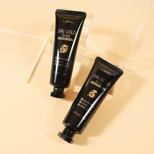 24K Gold & Sakura Peeling Face Mask – Anti-Wrinkle, Blackhead Removal & Brightening, 50g