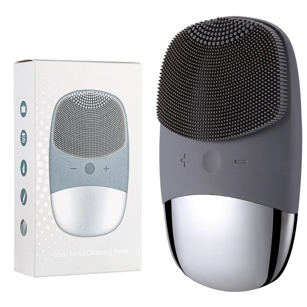 Mini Sonic Electric Facial Cleansing Brush – IPX7 Waterproof, Deep Pore Cleansing & Exfoliating Massager