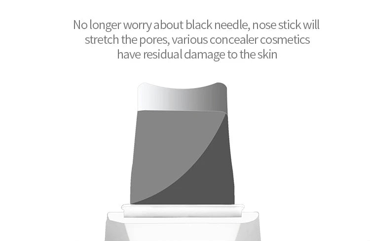 Ultrasonic Skin Scrubber Spatula – Blackhead Removal, Deep Pore Cleansing & Exfoliating Tool