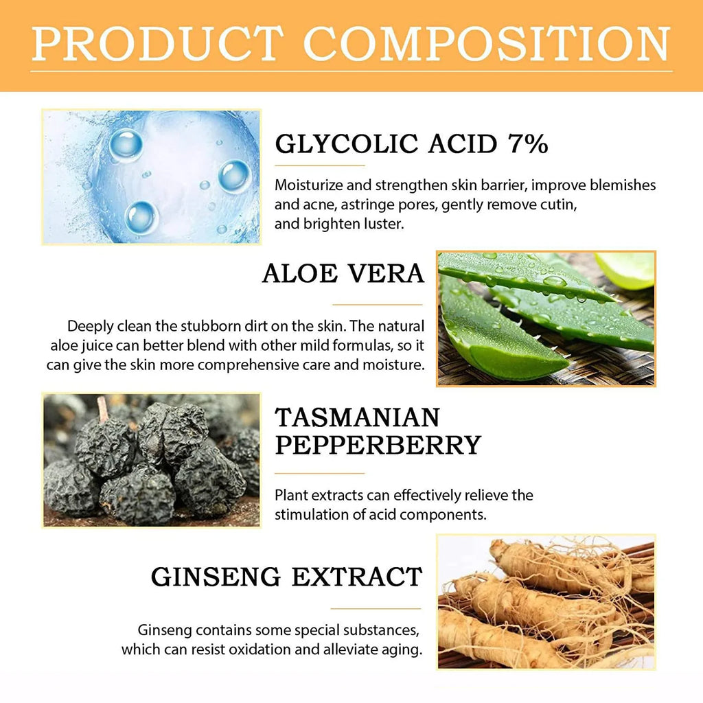 Glycolic Acid 7% Exfoliating Face Toner 100 ml