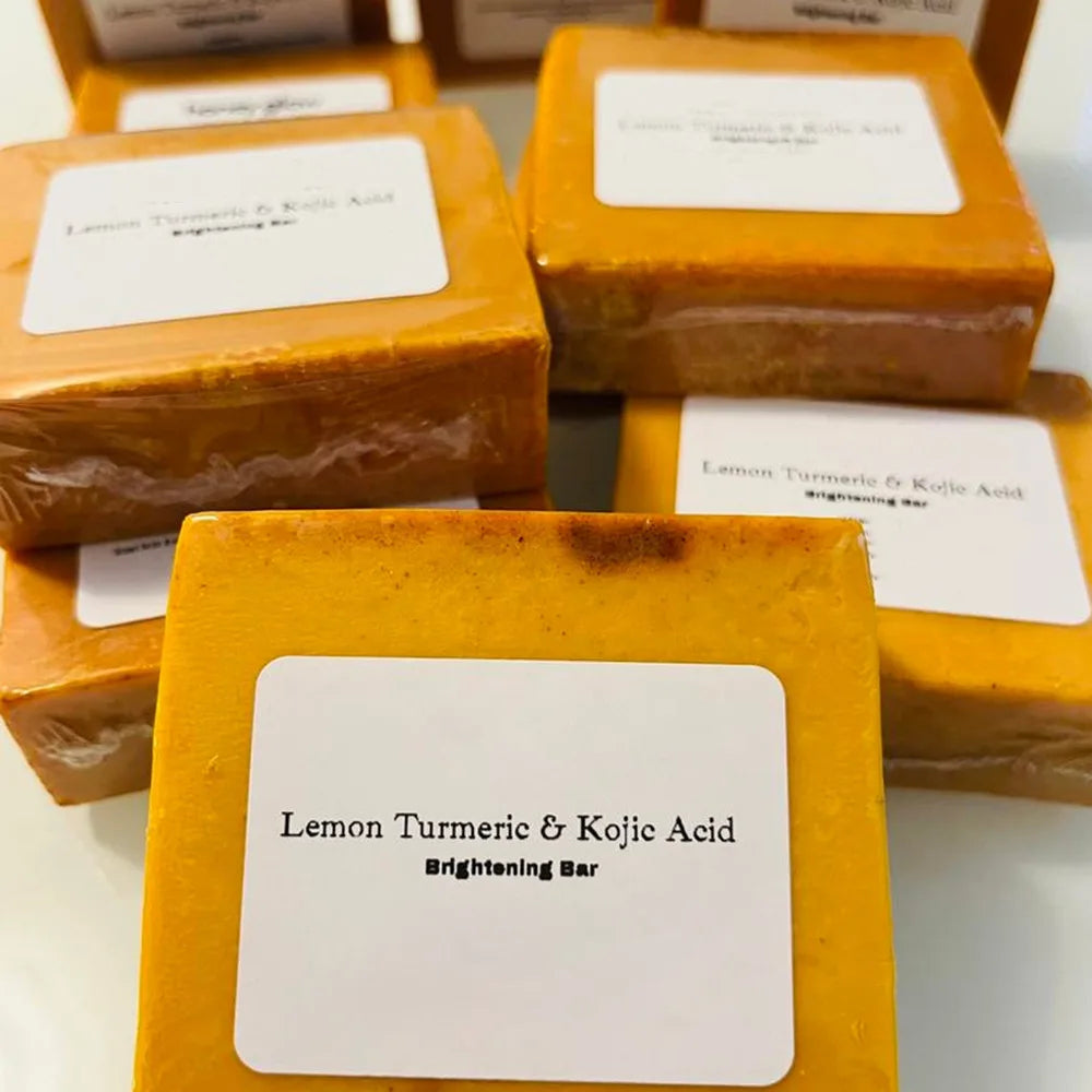 Turmeric Lemon Kojic Acid Handmade Soap Bar 100 g