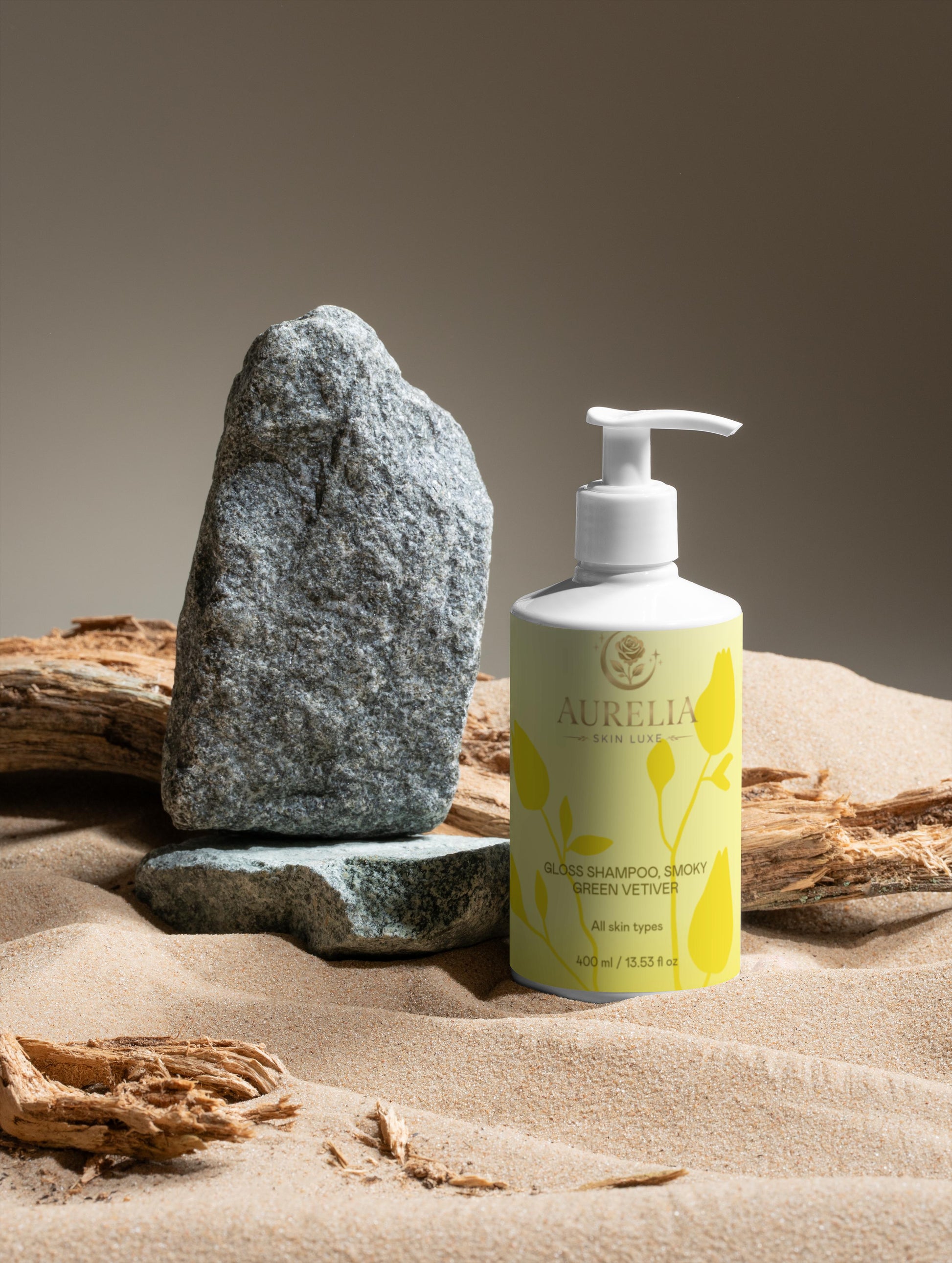 Gloss Shampoo – Smoky Green Vetiver | Aurelia Skin Luxe
