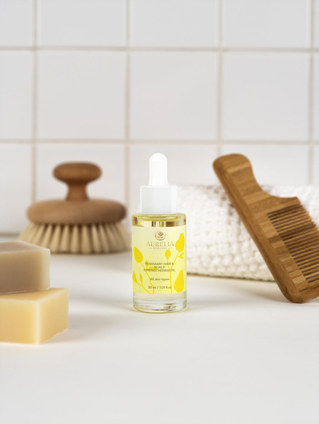 Rosemary Hair & Scalp Strengthening Oil - Aurelia Skin Luxe