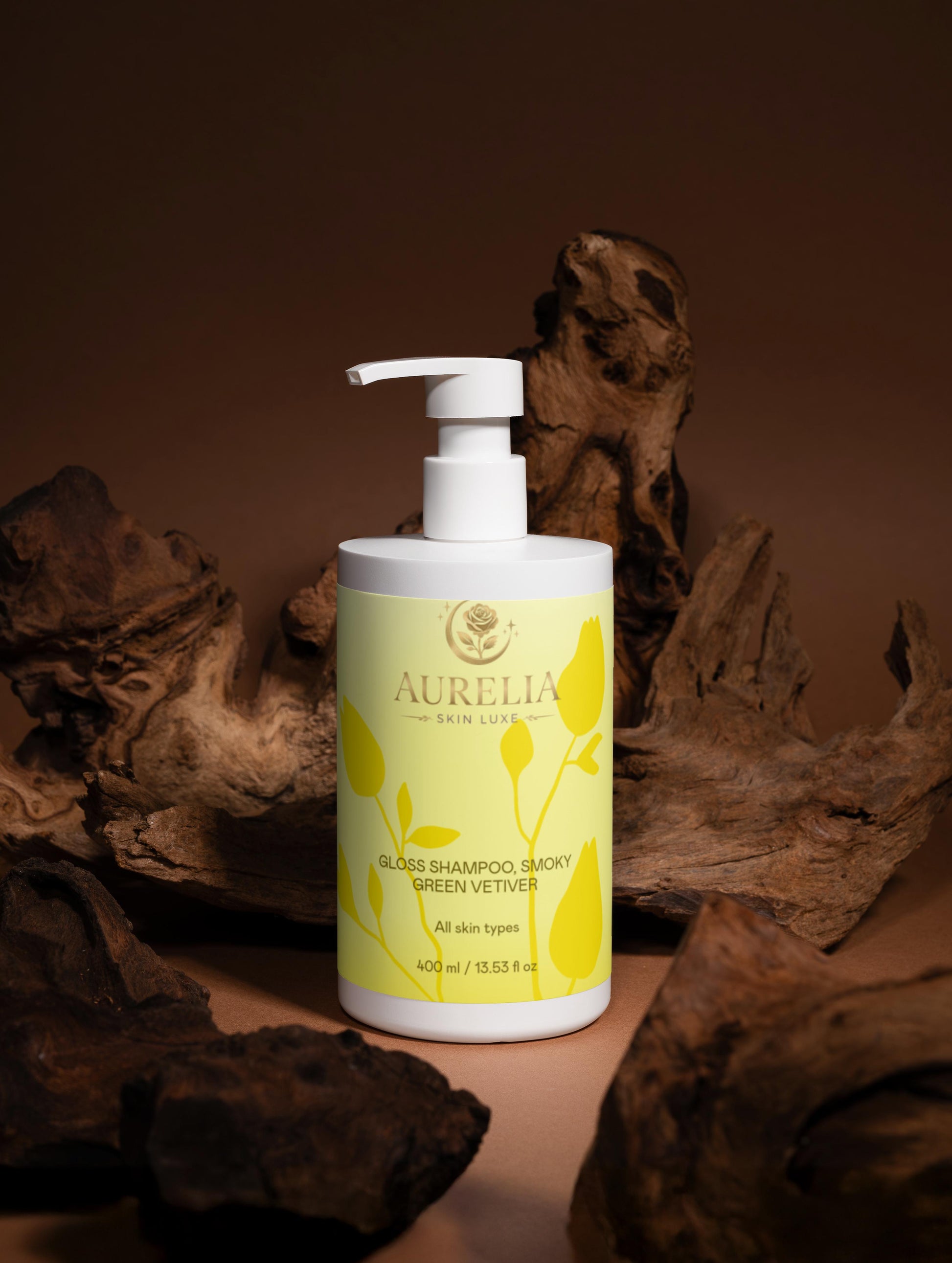 Gloss Shampoo – Smoky Green Vetiver | Aurelia Skin Luxe