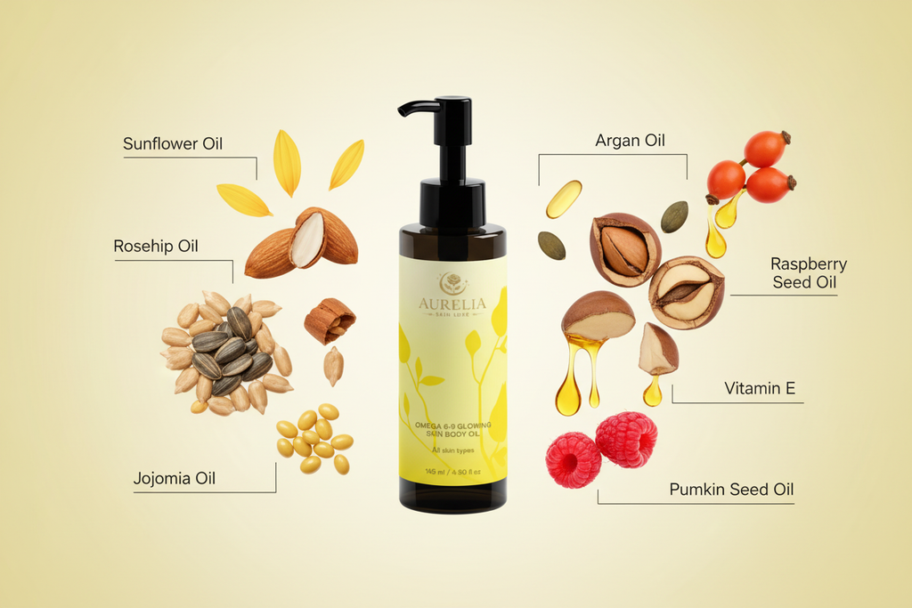 Omega Body Oil – Ingredient Spotlight Landscape