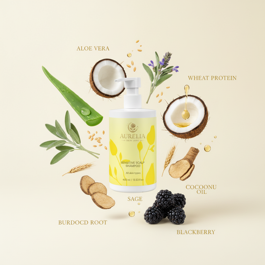 Sensitive Scalp Shampoo – Hero Shot