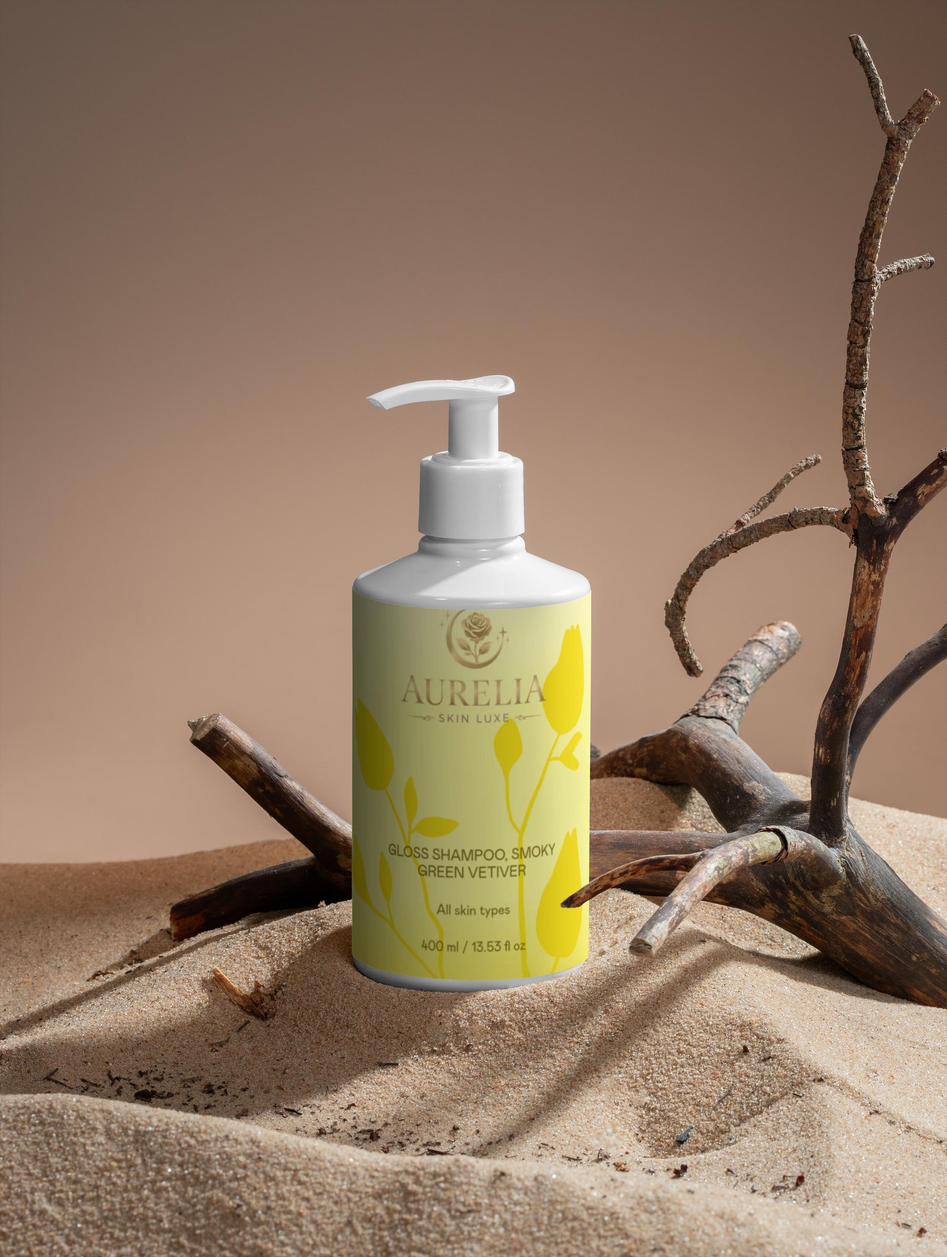 Gloss Shampoo – Smoky Green Vetiver | Aurelia Skin Luxe