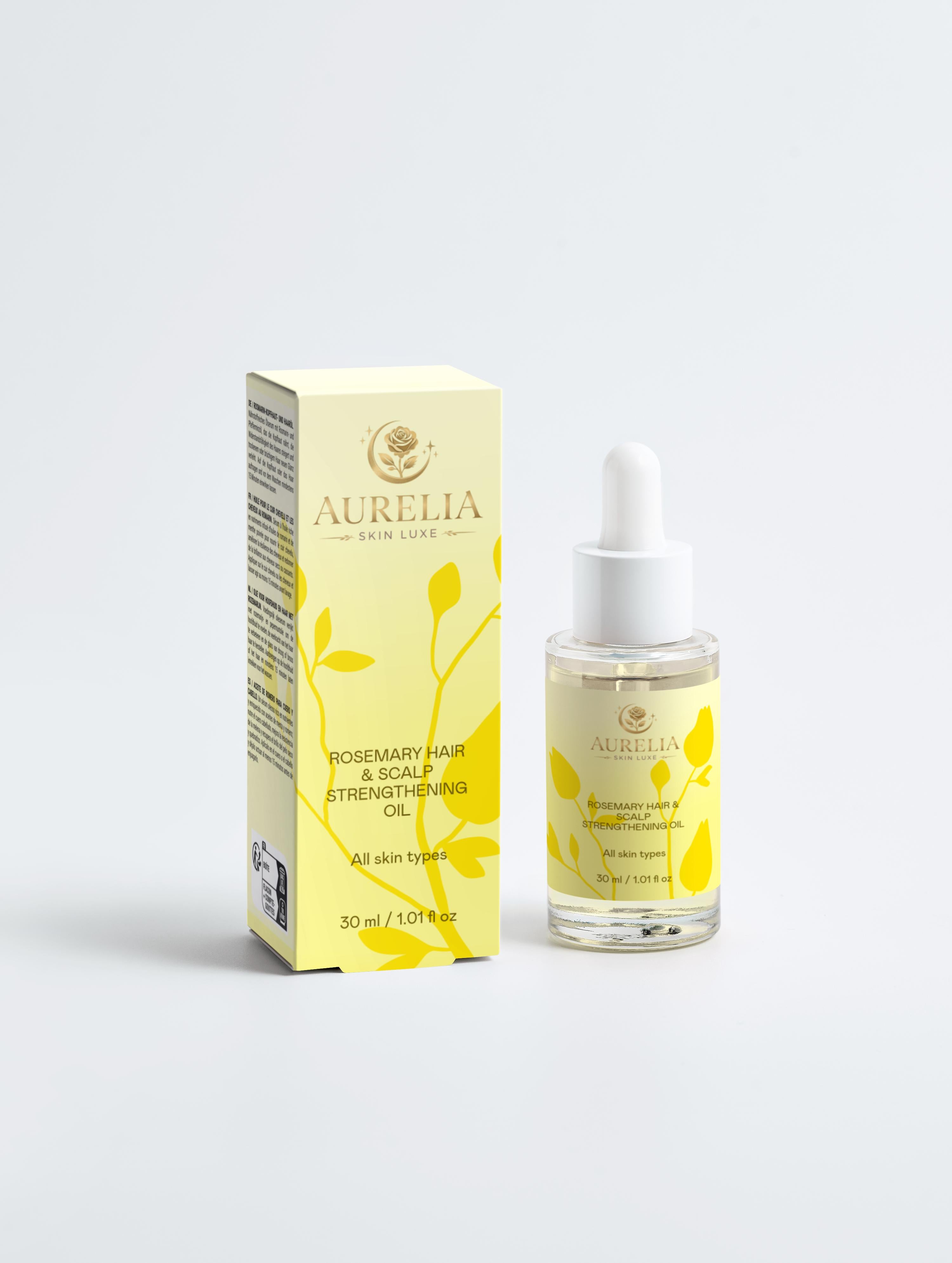 Rosemary Hair & Scalp Strengthening Oil - Aurelia Skin Luxe